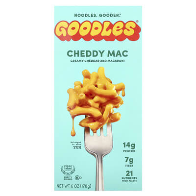 Goodles, Cheddy Mac, Creamy Cheddar and Macaroni, 6 oz 2 pack