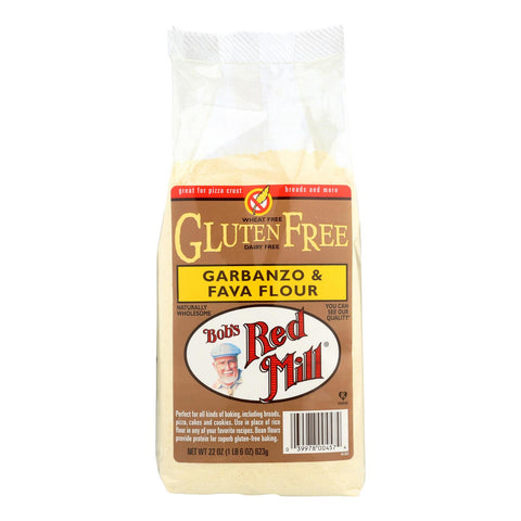 Bob's Red Mill Gluten Free Garbanzo And Fava Bean Flour - 22 Oz - Case Of 4