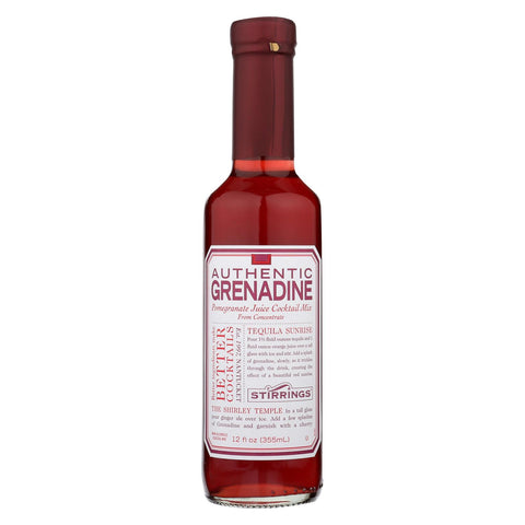 Stirrings Bar Ingredients - Authentic Grenadine - Case Of 6 - 12 Fl Oz.