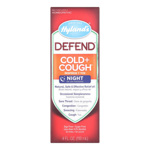 Hylands Homeopathic Defend - Cold And Cough - 4 Fl Oz.